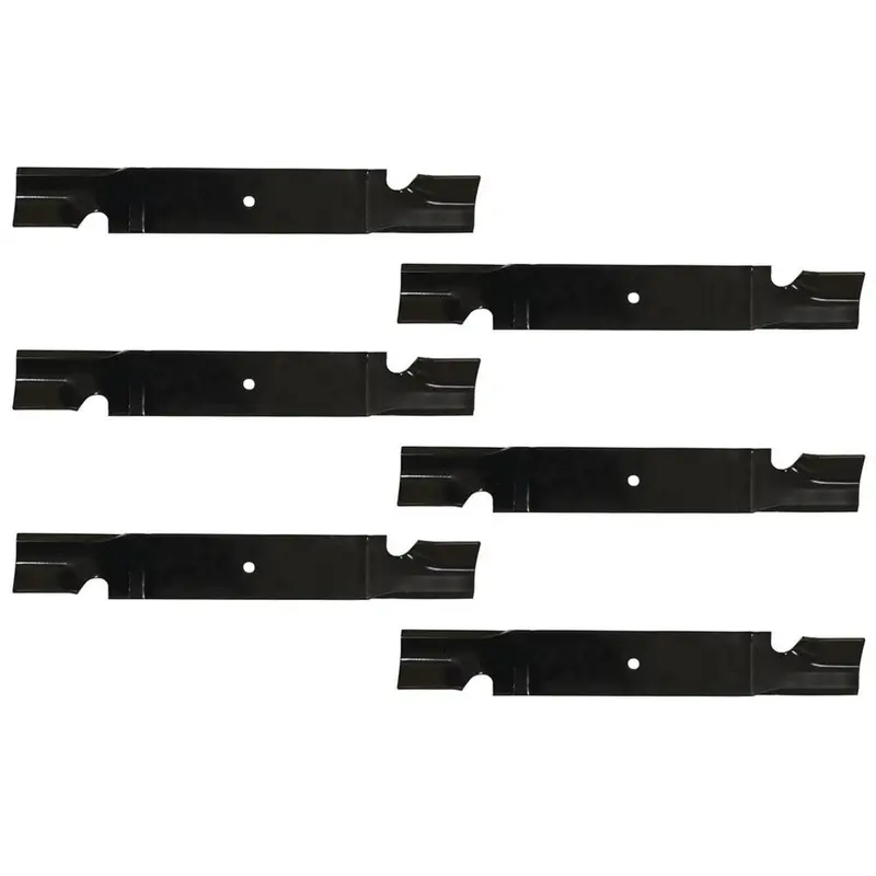 Set of 6 21" Aftermarket Notched High Lift Blades Fits Grasshopper Models 320246