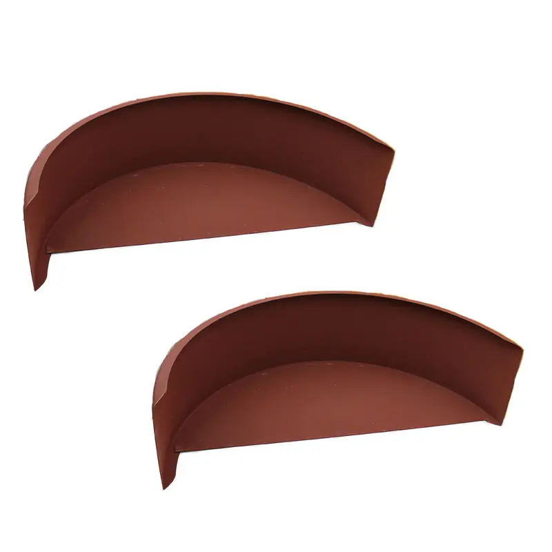 (Set of Two) Single Axle Cold Rolled Steel Trailer Fenders with Backs F9X for 14