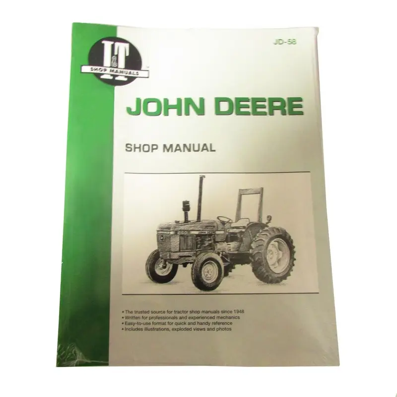 Shop Manual Fits John Deere Replaces JD-58
