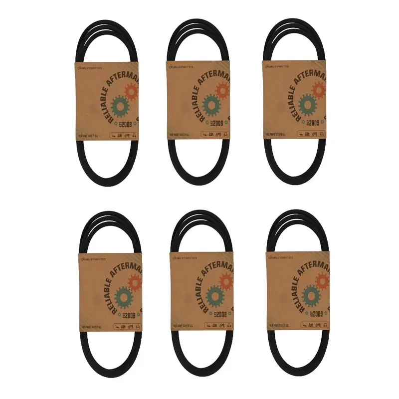 Six (6) Premium V-Belt 3/8" x 83" 3V830 Polyester Cord Lawn Mower Dryer Washer