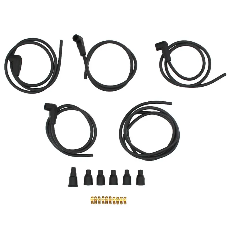 Spark Plug Wire Set with 90 Degree Boots Fits Case Replaces CPN12259