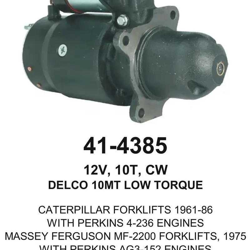 Starter — 10MT-HT 12V 10T Fits Galion Replaces ROM6730N-USA