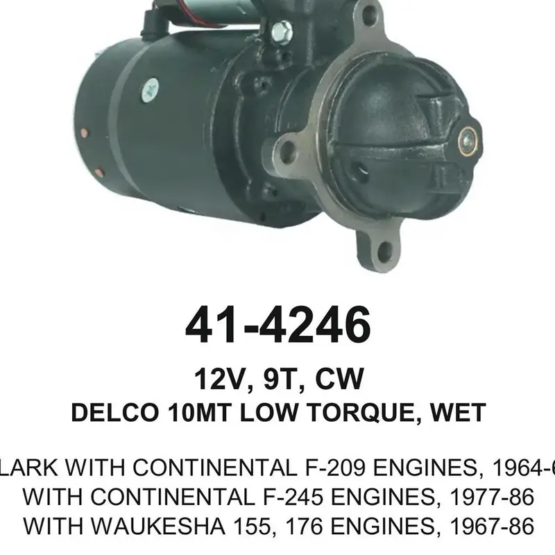 Starter — 10MT-HT 12V 9T CW F/L WET Fits Clark Replaces 16361791636180