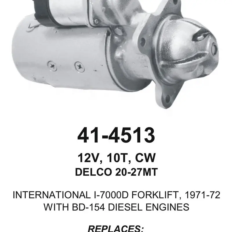 Starter — 25MT 12V 10T CW Fits International Replaces ROM4513N-USA