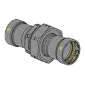 Titan Press TPUN0100G 1 in. P x P Union, HNBR Gas, Carbon Steel