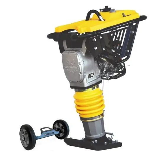 Tomahawk 3.6HP Honda Vibratory Rammer Jumping Jack Tamper with Honda GXR120 Engine Impact Force 3,550 lbs/ft - TR68H + WHEELS