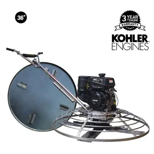 Tomahawk 36" Concrete Power Trowel 6HP Kohler Float Pan Screed Edge Cement Finishing Tool - JXPT36K