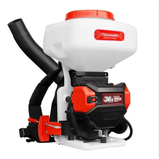 Tomahawk 4 Gallon Backpack Battery-Powered  Spreader for Granular Fertilizer Seed Feed Salt Ice - eTGS30