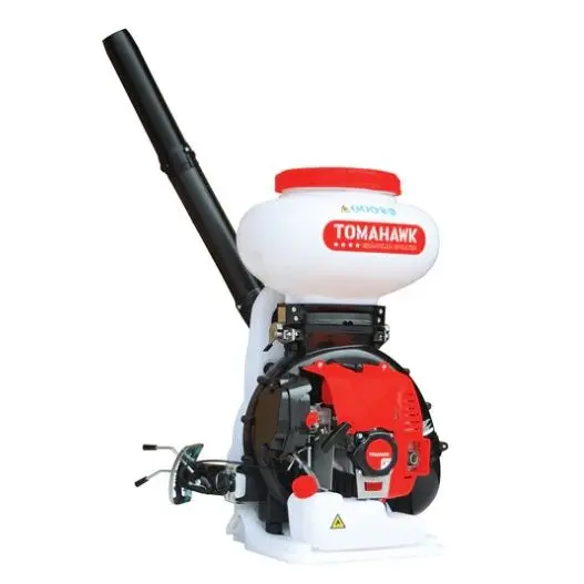 Tomahawk 4 Gallon Motorized Backpack Spreader with 79cc Engine for Fertilizer, Pesticide, Rock Salt - TGS30