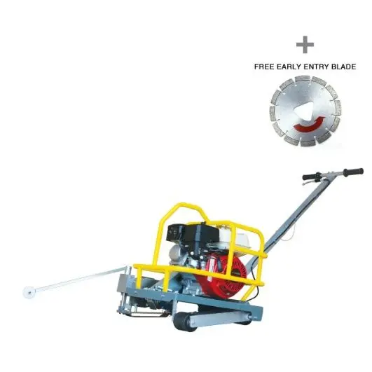 Tomahawk 6" Honda GX200 Early Entry Green Walk Behind Concrete Saw  + 6" blade - TFS6H