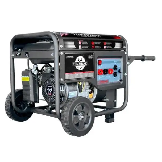 Tomahawk 7 HP Gas Powered Portable 2,200 Watt Generator with 120 Amp Welder - TWG120A