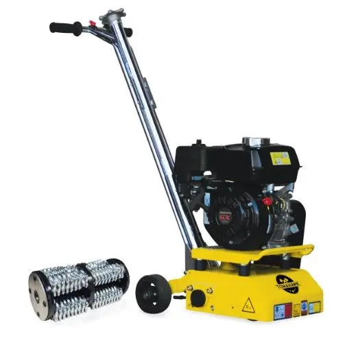 Tomahawk 8” Gas Concrete Scarifier Planer Grinder with 5.5 HP Honda Engine & Drum - TSCAR-8H + TSCAR6TCC