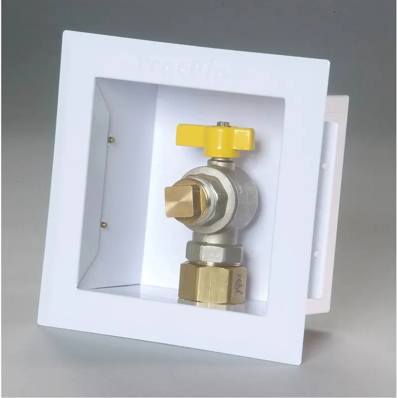 TracPipe - FGP-WBTM-375 - AutoFlare Metal Wallbox w/valve 3/8 "