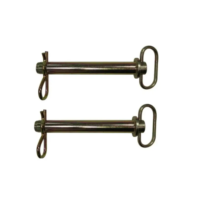 Two Cold Forged Tractor Hitch Pins 1-1/8" pin dia. 6-1/4" useable length