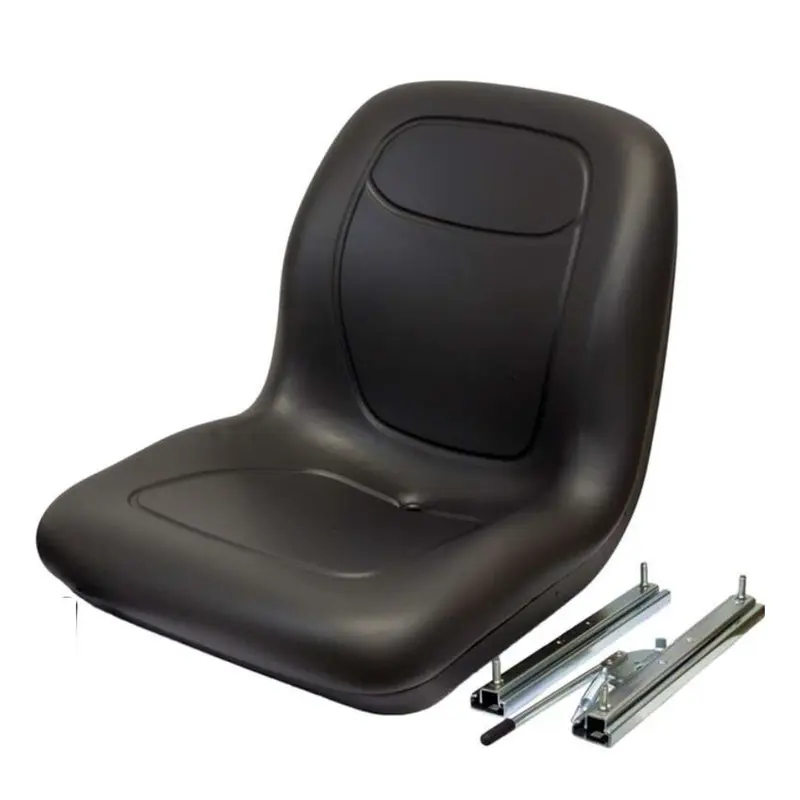 Uni Pro Black Bucket Seat w/ Pair of Slide Rails  Fits Komatsu