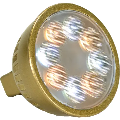 Unique Lighting Systems - LED-5W-BM6F-RGB30 - Flex Gold Vivid Series MR16-Gen 2 (2nd Gen), 3000K