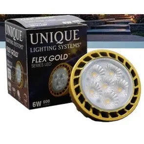 Unique Lighting Systems - LED-5W-DM6FL27K MR16 Flex Gold™ LED Flood