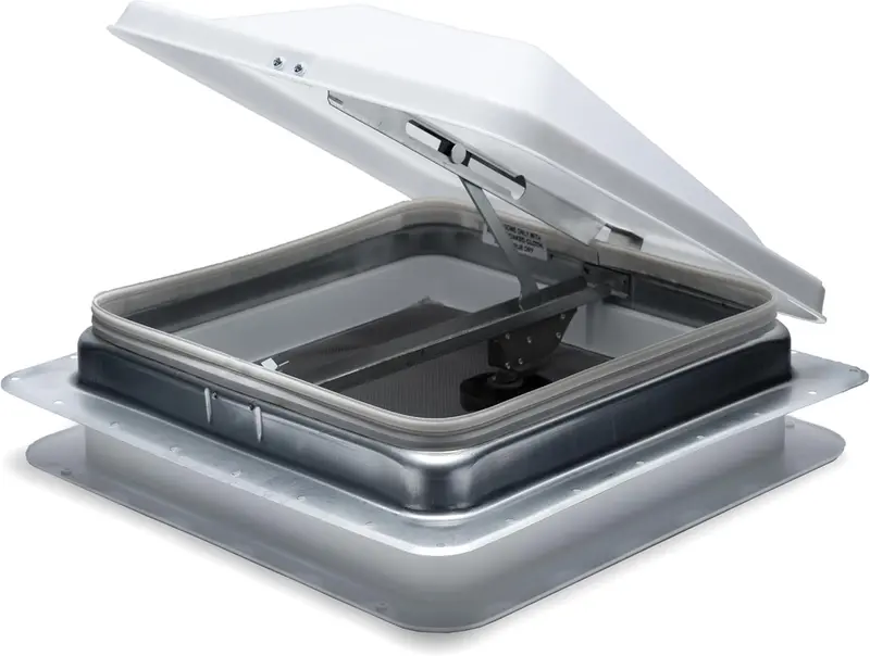Universal Roof Vent Non-Powered with Exchange Lid - 14" White