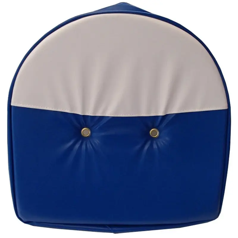Universal Tractor Pan Seat Cover, Blue and White, 21 In Slip On Vinyl