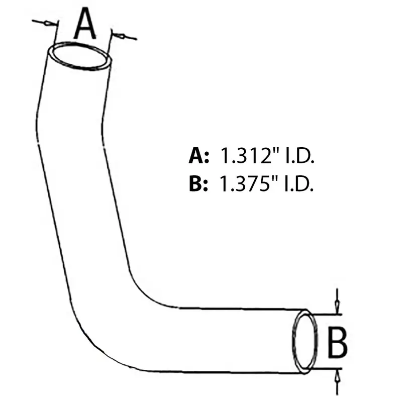 Upper Radiator Hose Fits International 244 254 1269619C1