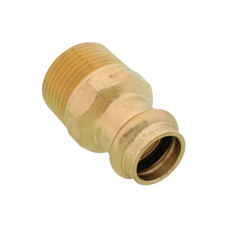 Viega 79220 1/2" ProPress x 3/4" Male Bronze Adapter (Lead Free)