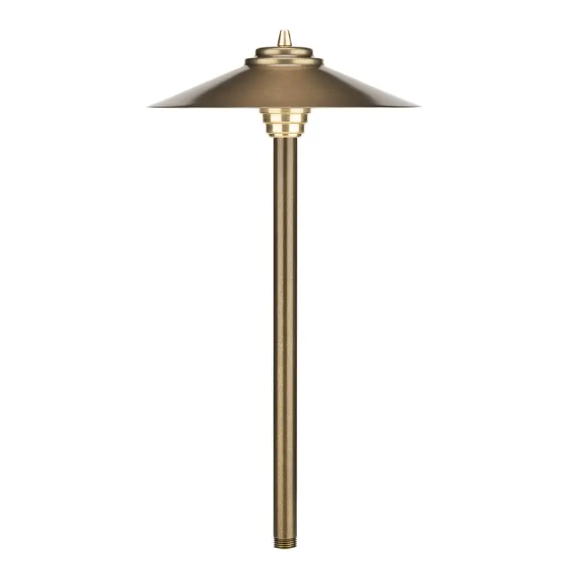 Vista Outdoor Lighting - PR-2131-BSO-150-W-G4 2131 Path Light Brass with Olde Brass Finish