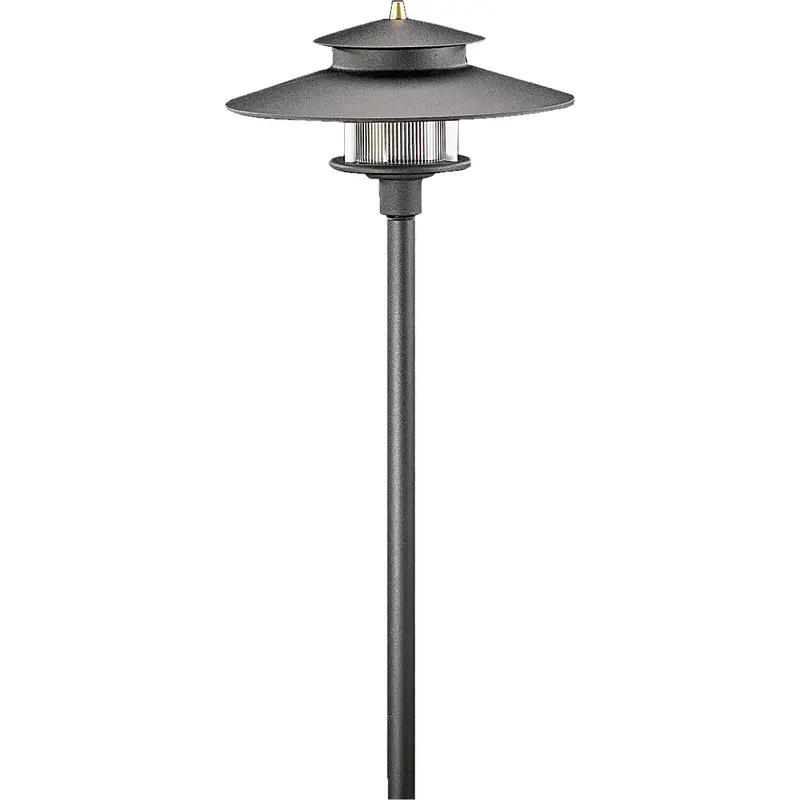 Vista Outdoor Lighting - PR-9207-B-150-W-G4 - tall 2 Tier Pagoda Light, Black, Warm