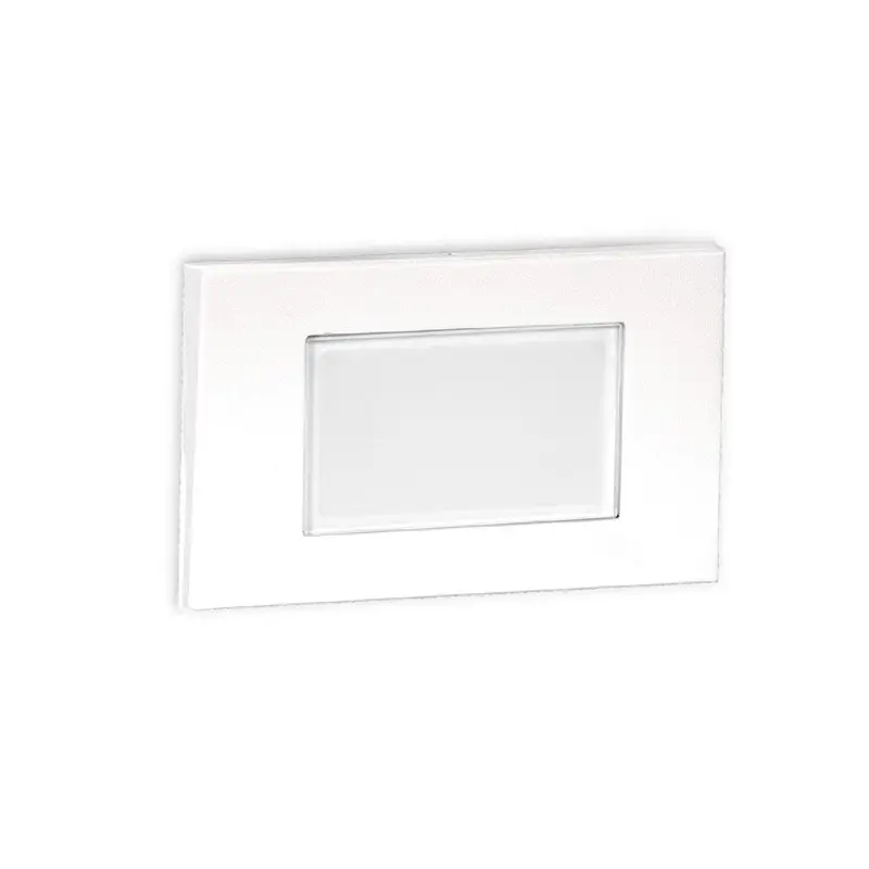 WAC Lighting - 4071-AMWT - 9-15V Step And Wall Light - Rectangle AMBER White