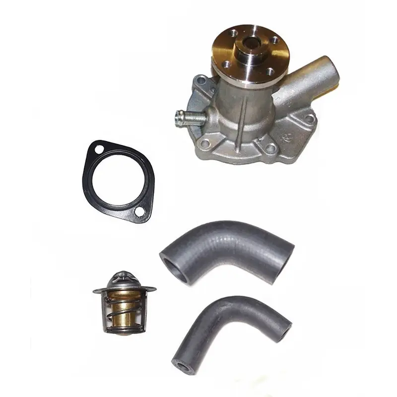 Water Pump w/ Hoses, Thermostat & Gasket Fits Kubota Replaces 15531-72870