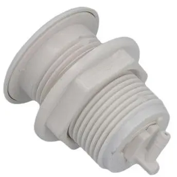 Waterway Plastics - 650-3040 - Air Button Low Profile w/90 Degree Barb, White