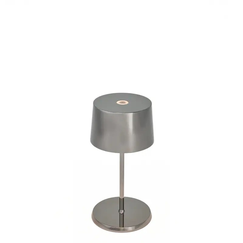 Zafferano LD0860AN4 Olivia Pro Mini Table Lamp - Antique Nickel