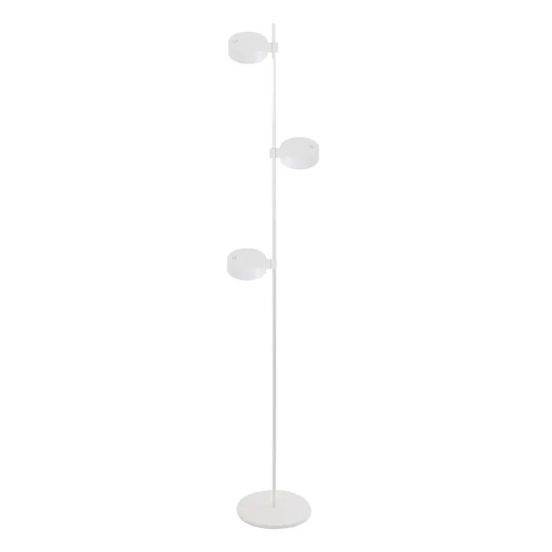 Zafferano LD1156B3 Super O 3-Light Floor Lamp - White