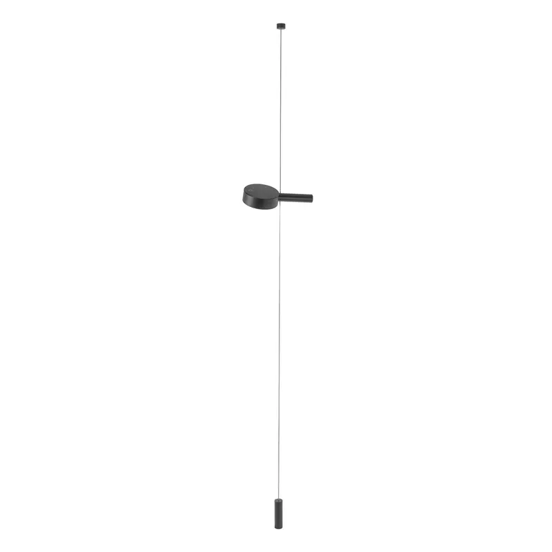 Zafferano LD1157N3 Super O Suspended Floor Lamp – 1-Light, Black