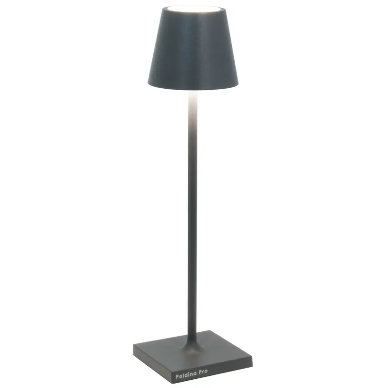 Zafferano Poldina Micro Table Lamp LD0490N3 Dark Grey