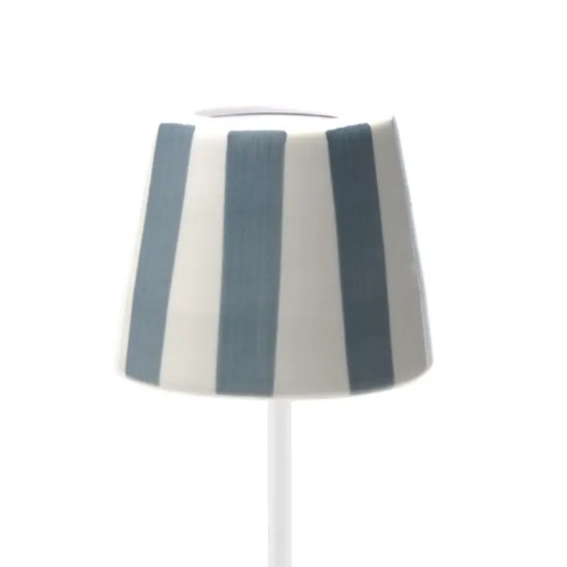 Zafferano SDZA-340-GRAY Poldina Pro Lido Ceramic Shade - Gray Stripes