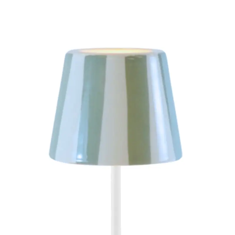 Zafferano SDZA-340-SAGE Poldina Pro Lido Ceramic Shade - Sage Stripes