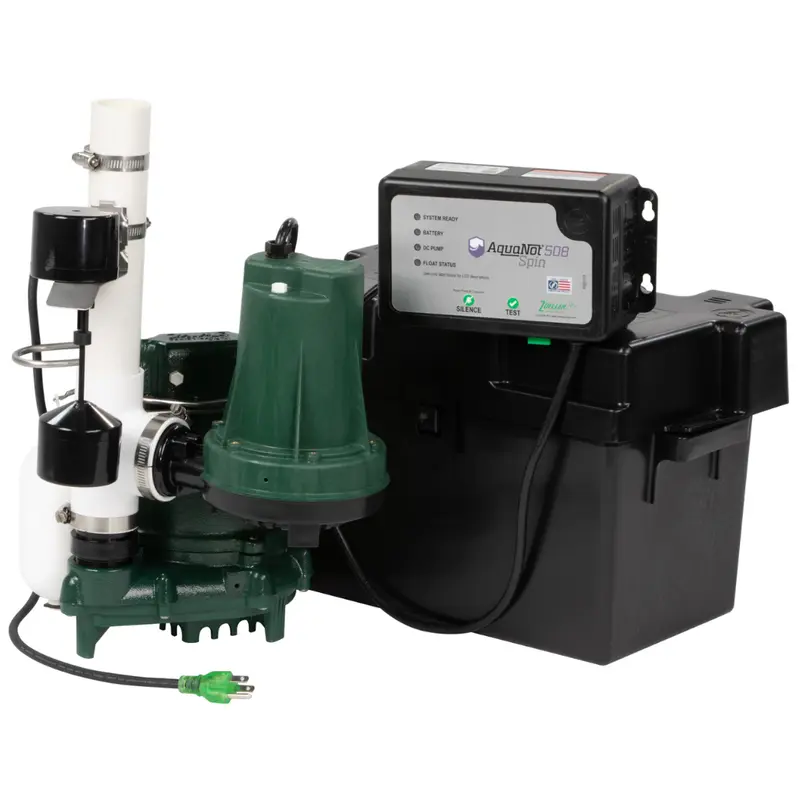 Zoeller Aquanot® Spin 508 ProPak with M53 — Battery Backup Sump System (508-0006)