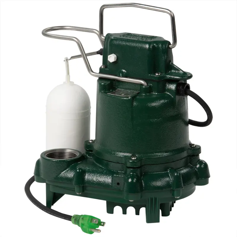 Zoeller M53 Sump / Effluent Pump with LED Plug — 1/3 HP, 9′ Cord (53-0001)